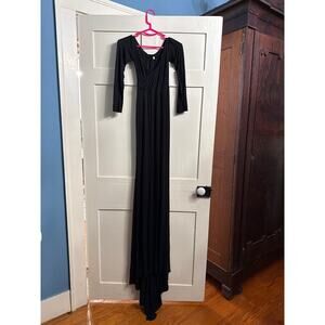 Black Maternity Maxi Dress